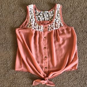 Papaya Lace Top Tank